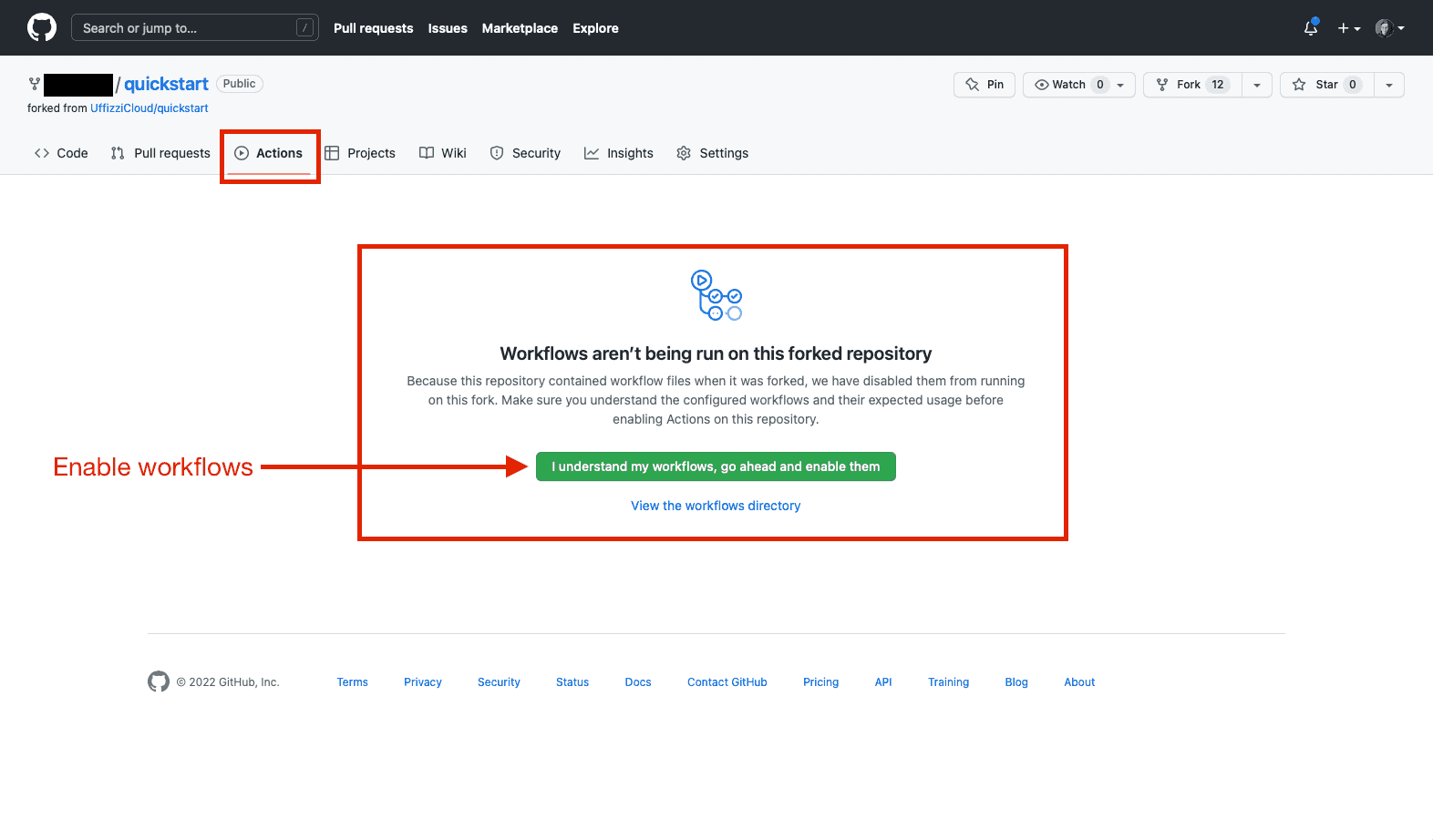 Enable GitHub Actions